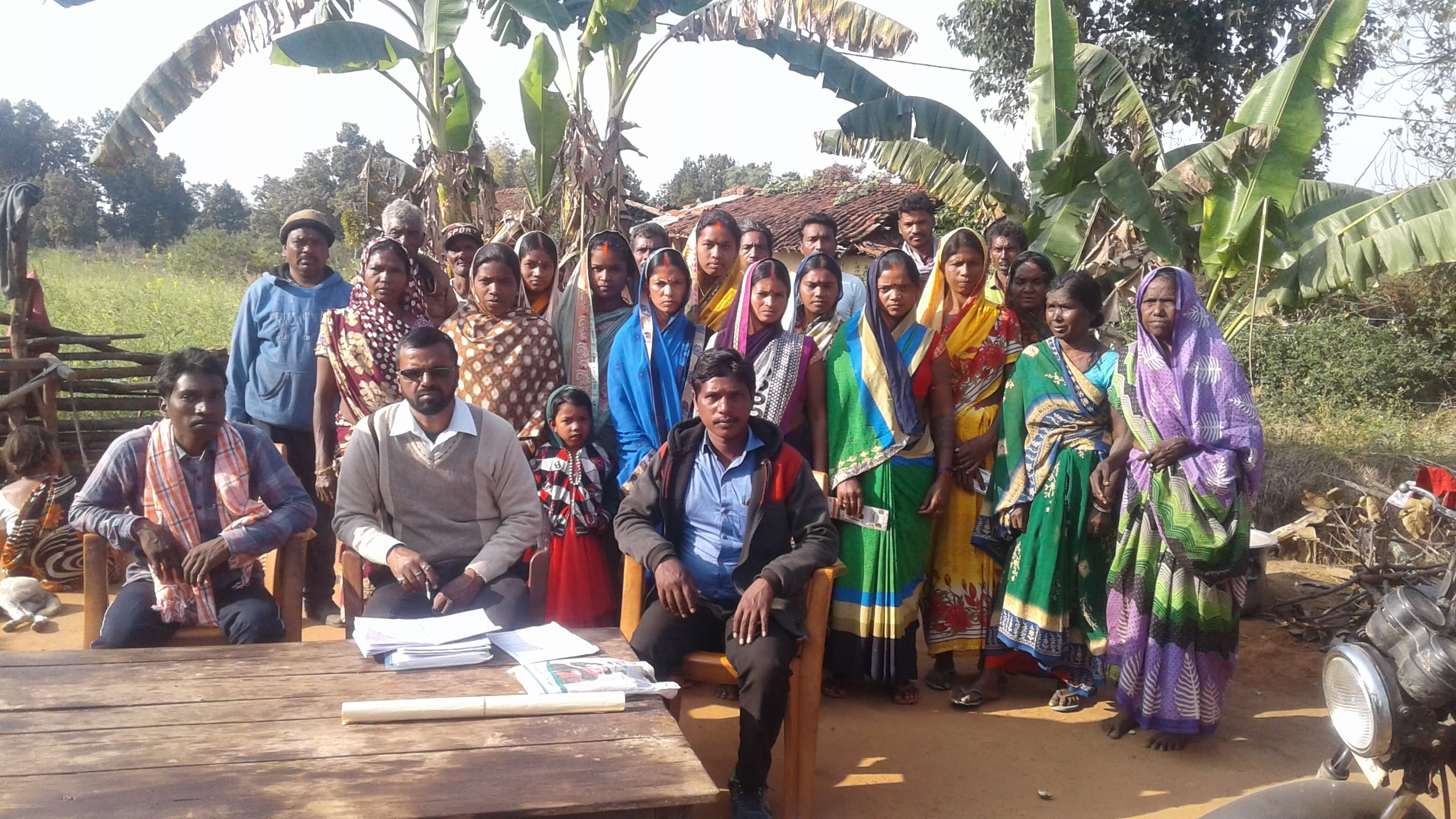 Community members participating in a social and legal awareness program